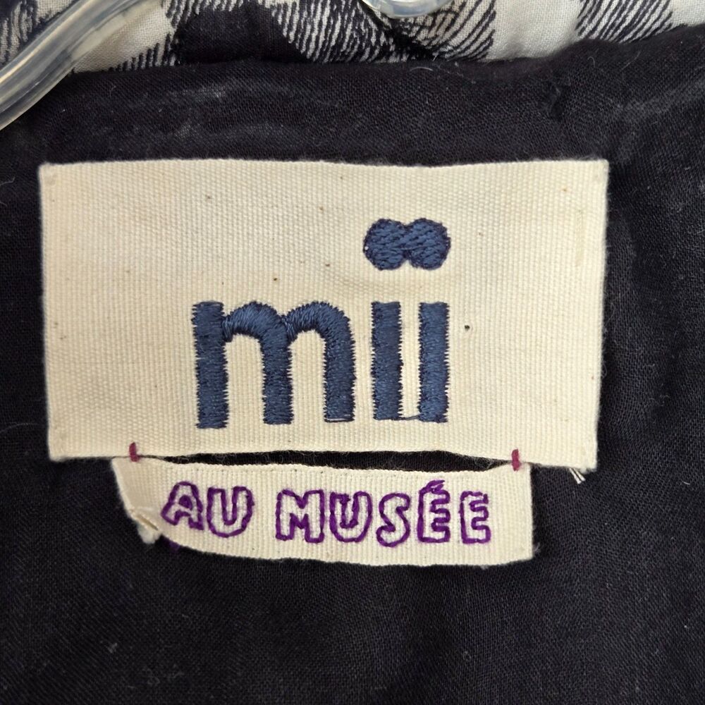 MII Collection Au Musee Oversized Quilted Jacket Sz M Check Cotton streetwear‎ - Picture 4 of 16